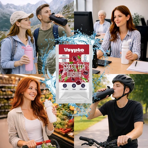 VSYPTO zöld tea–meggy ízű, 3 g - 7