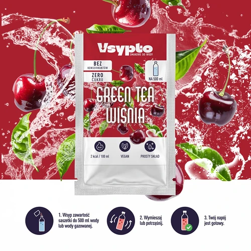 VSYPTO zöld tea–meggy ízű, 3 g - 5