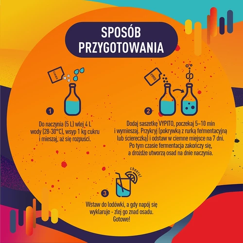 VYPITO 12%, saszetka na 18 drinków - Chillout lekko owocowy, 126 g - 5
