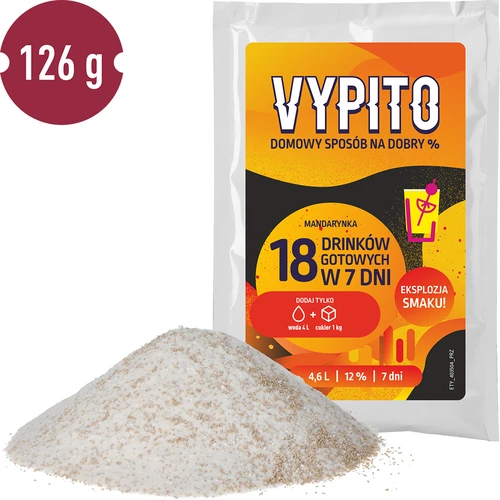 VYPITO 12%, tasak 18 koktélhoz - Mandarin, 126g - 3