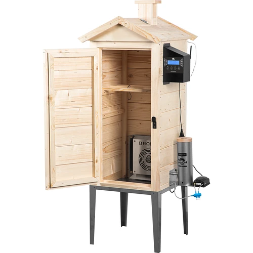Wi‑Fi-s, 200 L-es füstölő – dragON WOOD 100IQ elektromos fűtőmodullal és vezérlővel - 2
