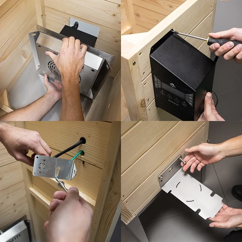 Wi‑Fi-s, 200 L-es füstölő – dragON WOOD 100IQ elektromos fűtőmodullal és vezérlővel - 14
