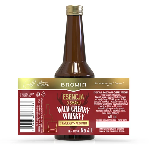 Wild Cherry Whiskey ízű esszencia 40 ml - 4