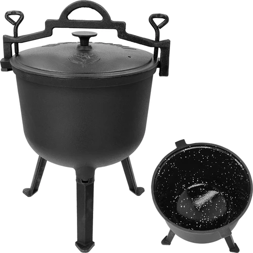 Zománcozott öntöttvas bogrács, 10 l