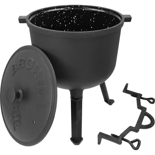 Zománcozott öntöttvas bogrács, 10 l - 3