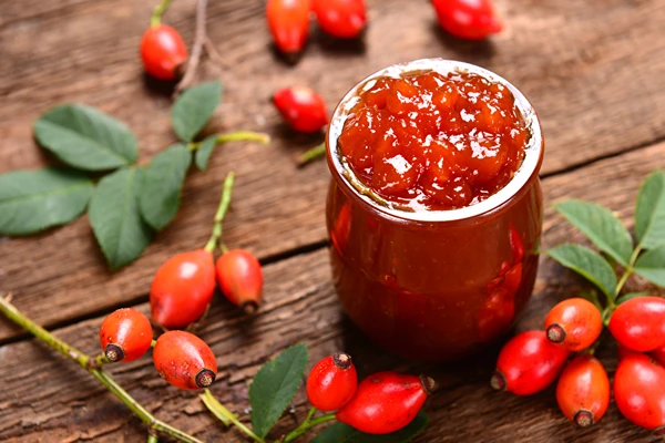 Csipkebogyó-konfitúra