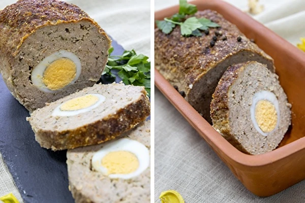 Római tálban sült tojásos vagdalt