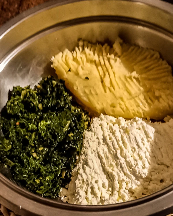 Spenótos kelt tésztacsillag