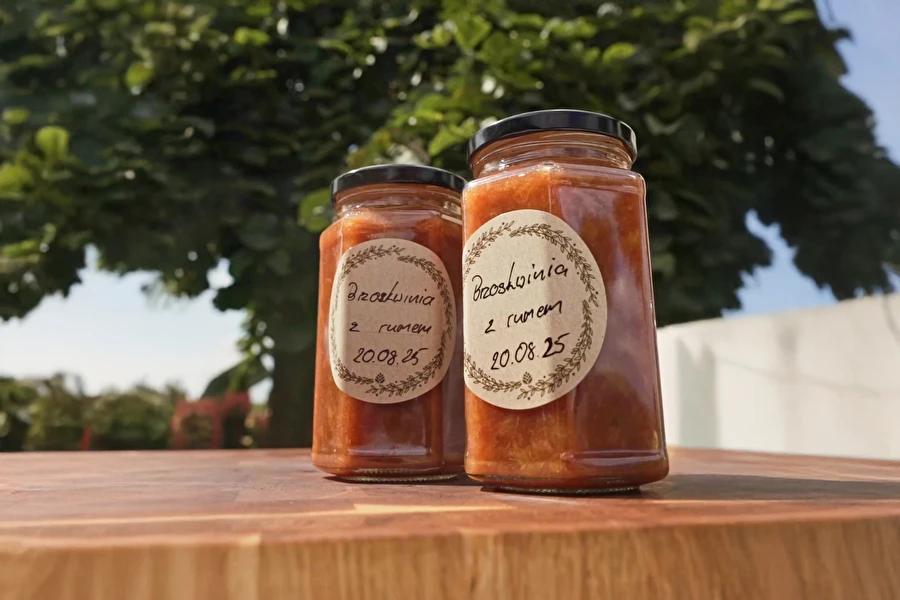 Browin Przepiśnik - Őszibaracklekvár Jamaica Rum esszenciával